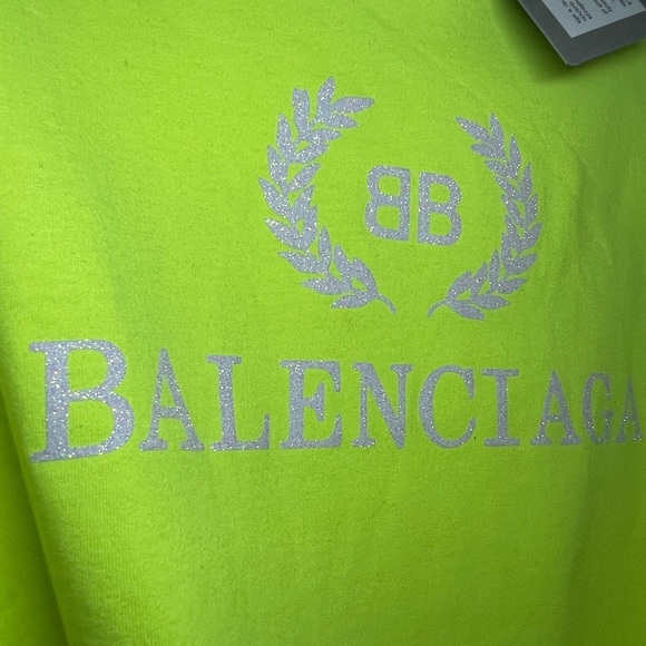 Balenciaga Fluorescent Logo Tee (New) - Picture 5 of 8